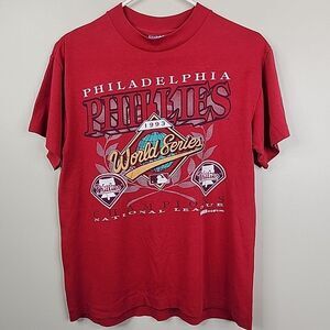 Vintage 1993 Spectator Sportswear Philadelphia Phillies World Series Tee M